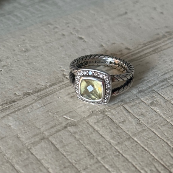 David Yurman Petite Albion® Diamond Halo Cushion - Picture 2 of 2